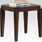 Petunia Dark Brown Solid Wood End Table