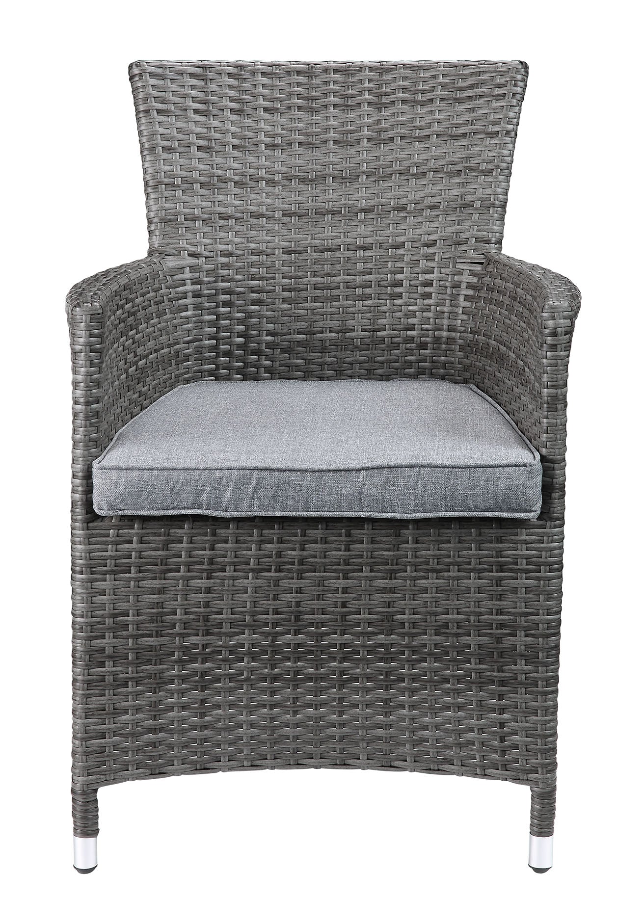 LM Modern 3 Piece Gray High back Wicker Patio Set