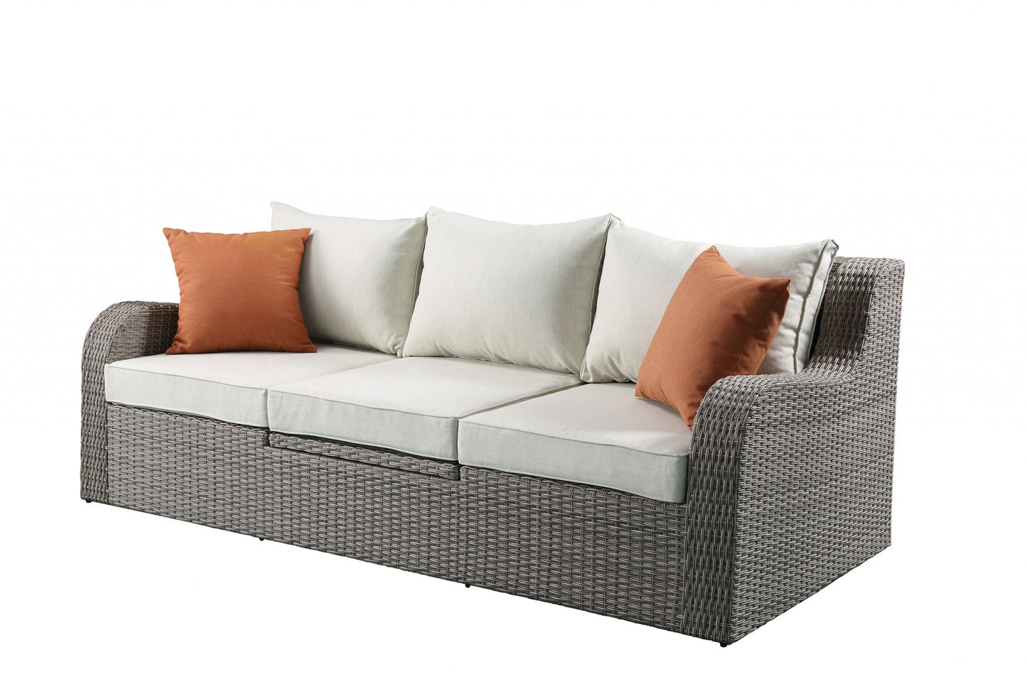 GR 3 Piece Patio Sectional and Ottoman Set