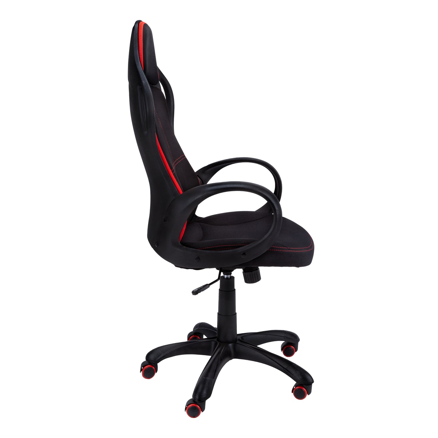 Marigold Black Fabric Tufted Seat Swivel Adjustable Gaming Chair