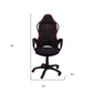 Marigold Black Fabric Tufted Seat Swivel Adjustable Gaming Chair