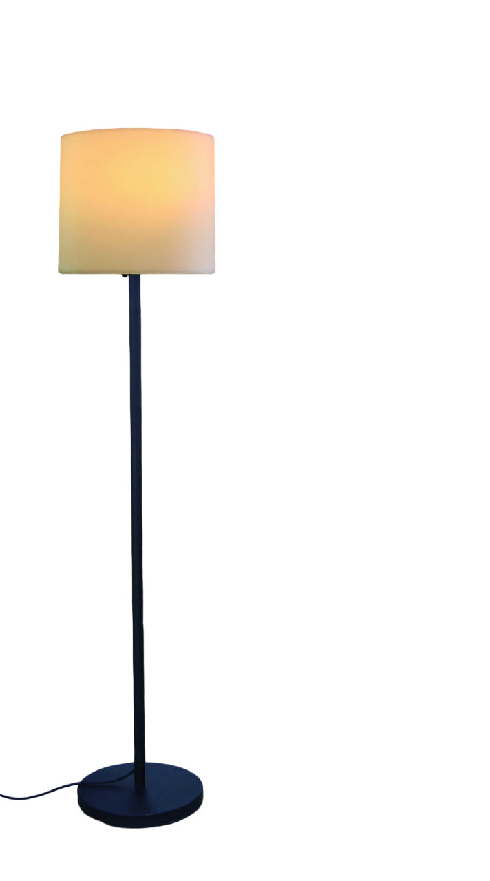 ON2 60 Traditional Shaped Floor Lamp with White Drum Shade