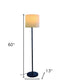 ON2 60 Traditional Shaped Floor Lamp with White Drum Shade