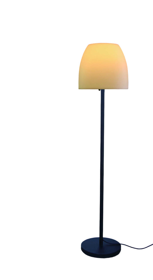 ON1 60 Traditional Shaped Floor Lamp with White Bowl Shade