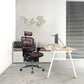 Common Plum Swivel Adjustable Executive Chair Mesh Back Plastic Frame