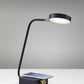 TO Tech Enhanced Black Metal Disk Led Adjustable Desk Lamp