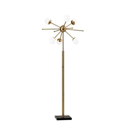 SS 64 Brass Six Light Novelty Floor Lamp