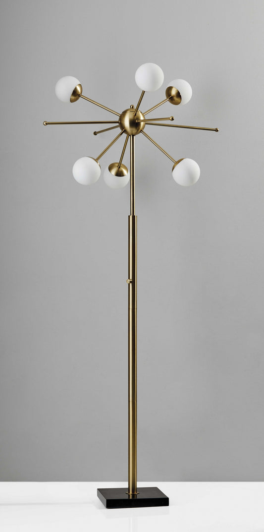 SS 64 Brass Six Light Novelty Floor Lamp