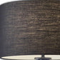 AK 60 Black Tripod Floor Lamp with Black Drum Shade