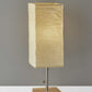 ID Wideside Paper Shade With Natural Wood Table Lamp