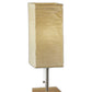 ID Wideside Paper Shade With Natural Wood Table Lamp