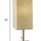 ID Wideside Paper Shade With Natural Wood Table Lamp