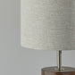 AR Walnut Wood Circular Block Table Lamp