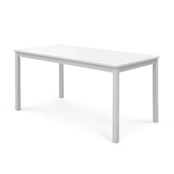 Colombo White Dining Table With Straight Legs