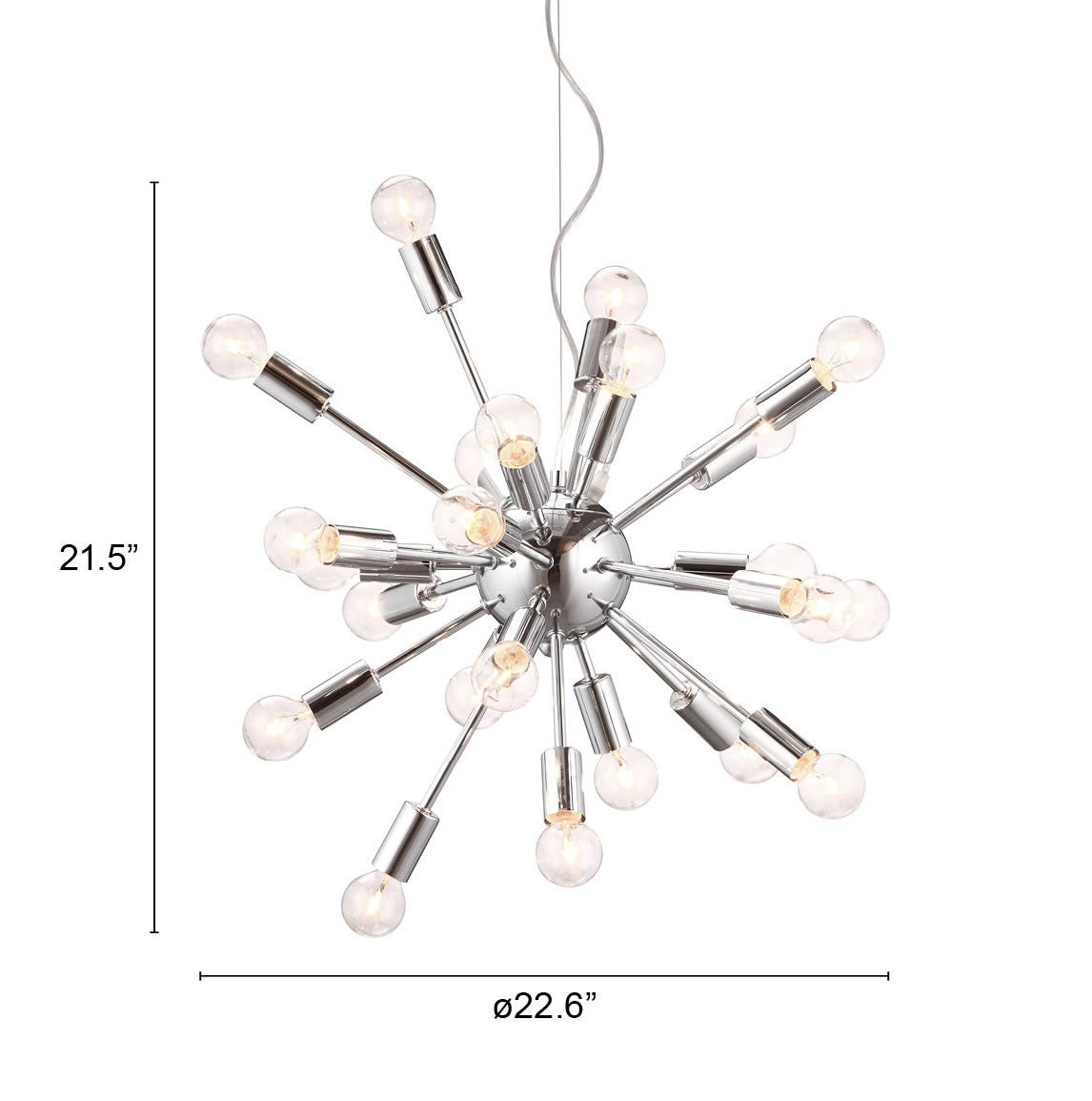 IT Chrome Orbit Ceiling Lamp