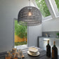 EN Lantern Drum Metal Dimmable Ceiling Light with Shades