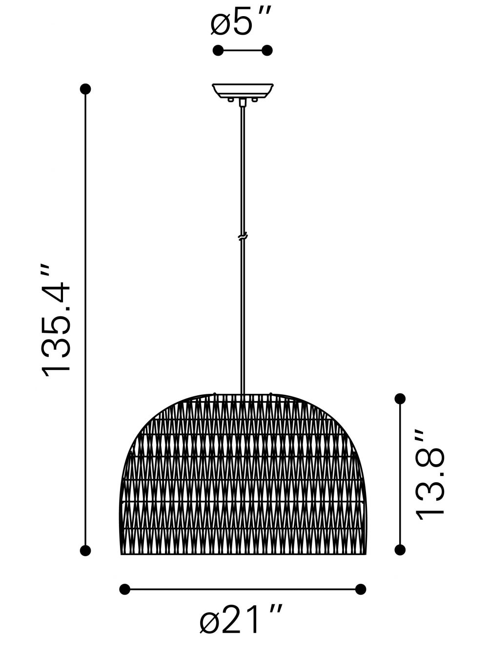 EN Lantern Drum Metal Dimmable Ceiling Light with Shades