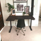 Edwin Adjustable Black L Shape Standing Desk