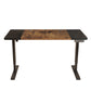 Brantley Adjustable Brown And Black And Black Standing Desk