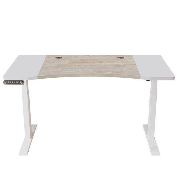 Xanthe Adjustable White Unique Standing Desk