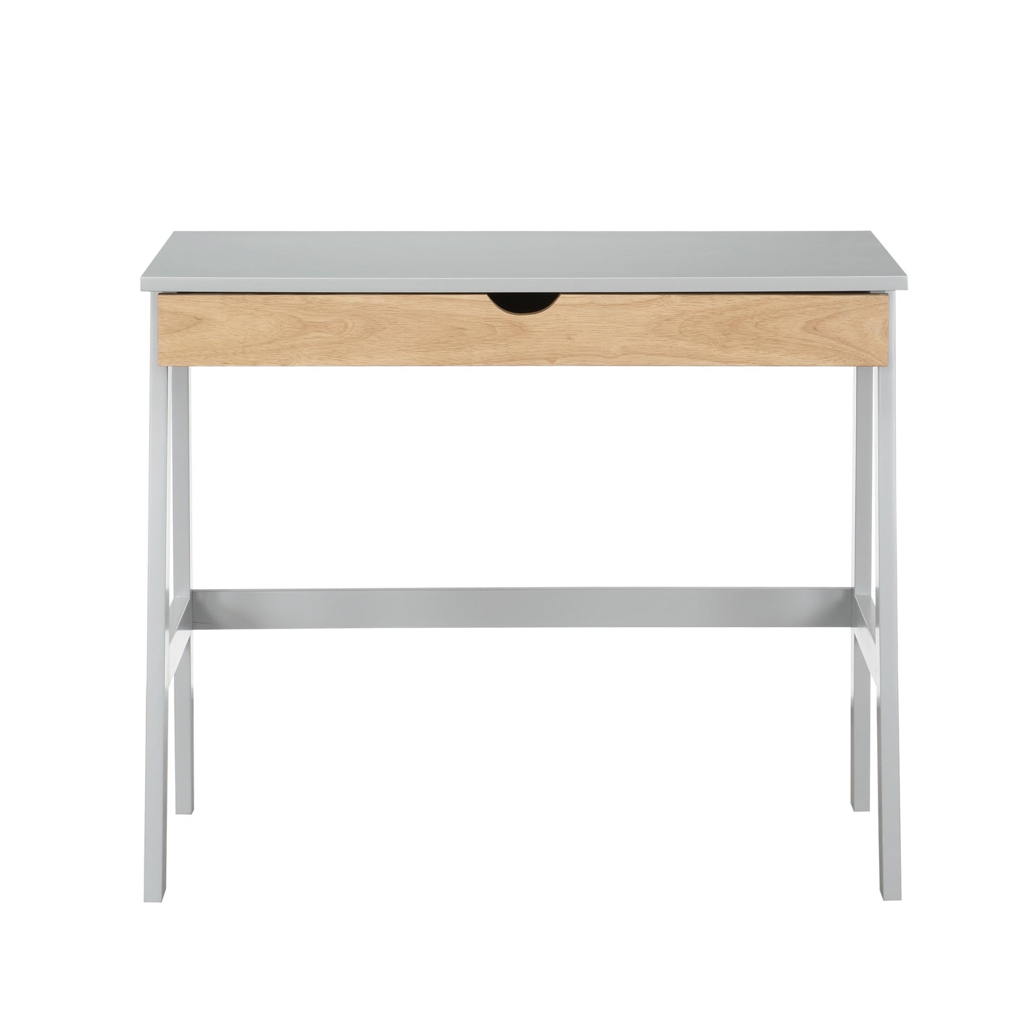 Pandora 36" Gray and Natural Writing Desk