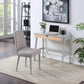 Pandora 36" Gray and Natural Writing Desk