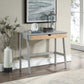 Pandora 36" Gray and Natural Writing Desk