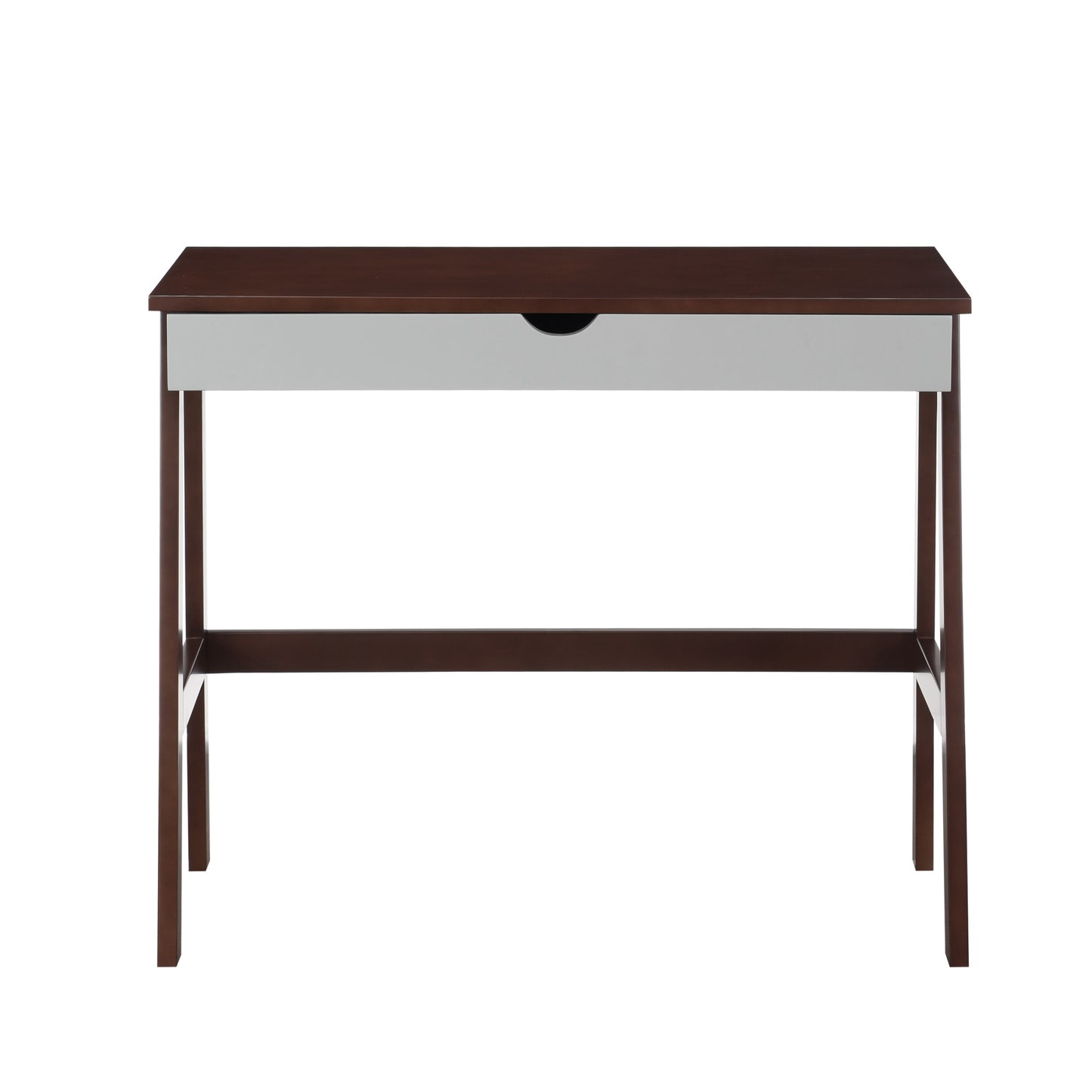 Einer 36" Brown and White Writing Desk