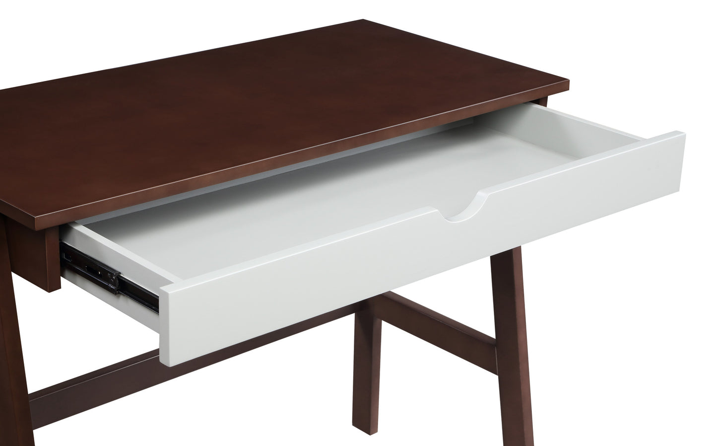 Einer 36" Brown and White Writing Desk