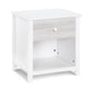 Diara 24" White and Gray One Drawer Nightstand