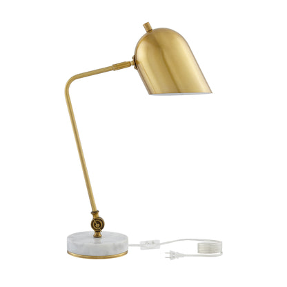 OD 22 Brass Iron Desk Table Lamp with Brass Bell Shade