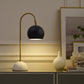 ES 24 Black Iron Desk Table Lamp With Black Dome Shade