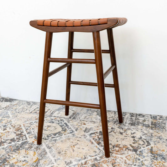 Louis Genuine Leather 30" Stool