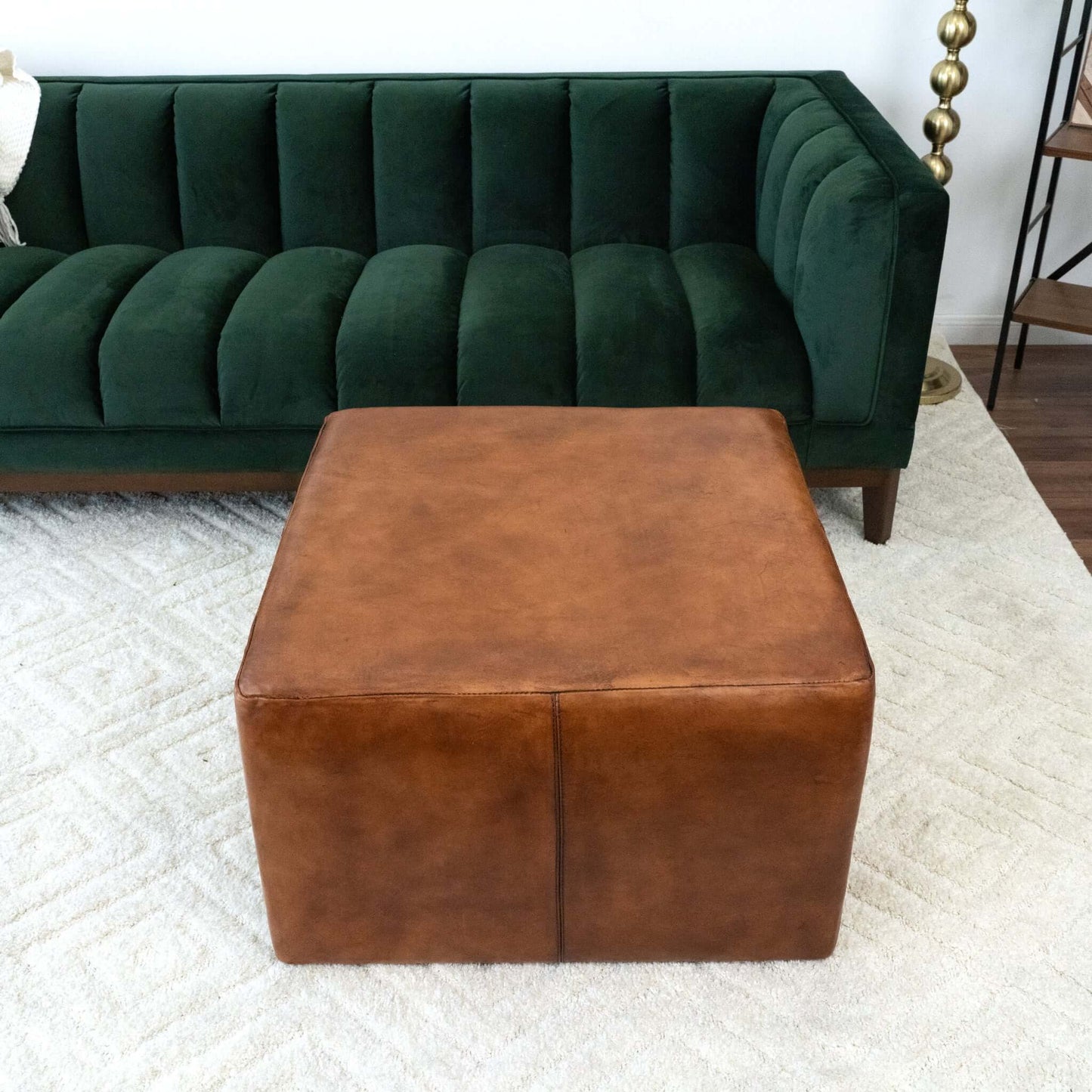 Leon Genuine Leather Ottoman