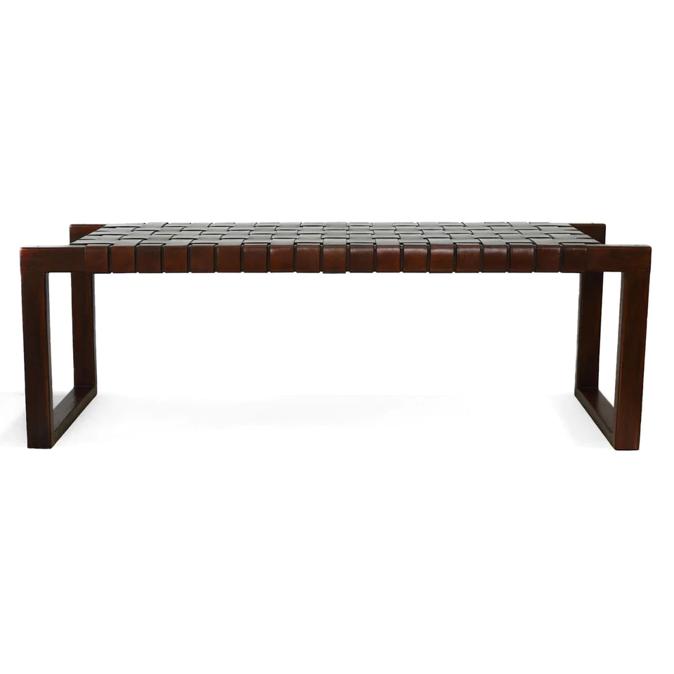 Chase Leather Bench