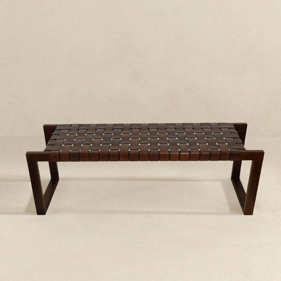 Chase Leather Bench