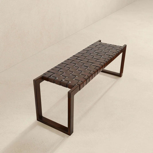 Chase Leather Bench