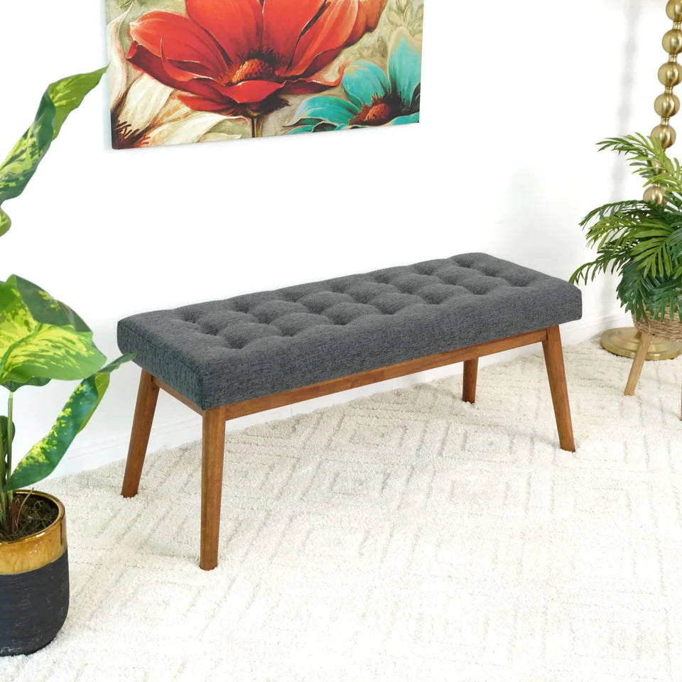 Sharp Modern Fabric Bench