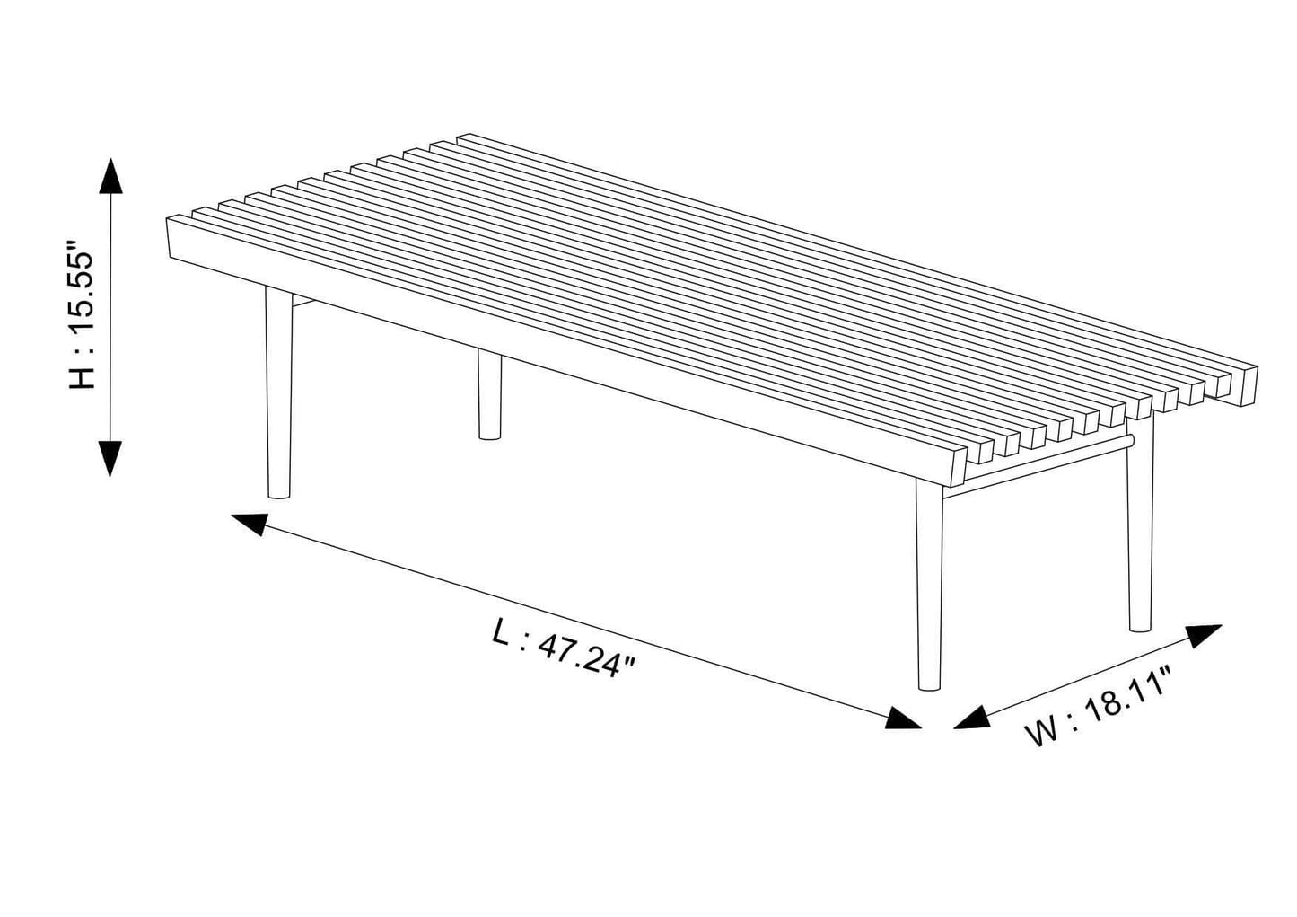 Jennifer Modern Bench