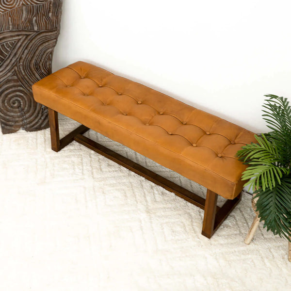 Rayhan Leather Bench